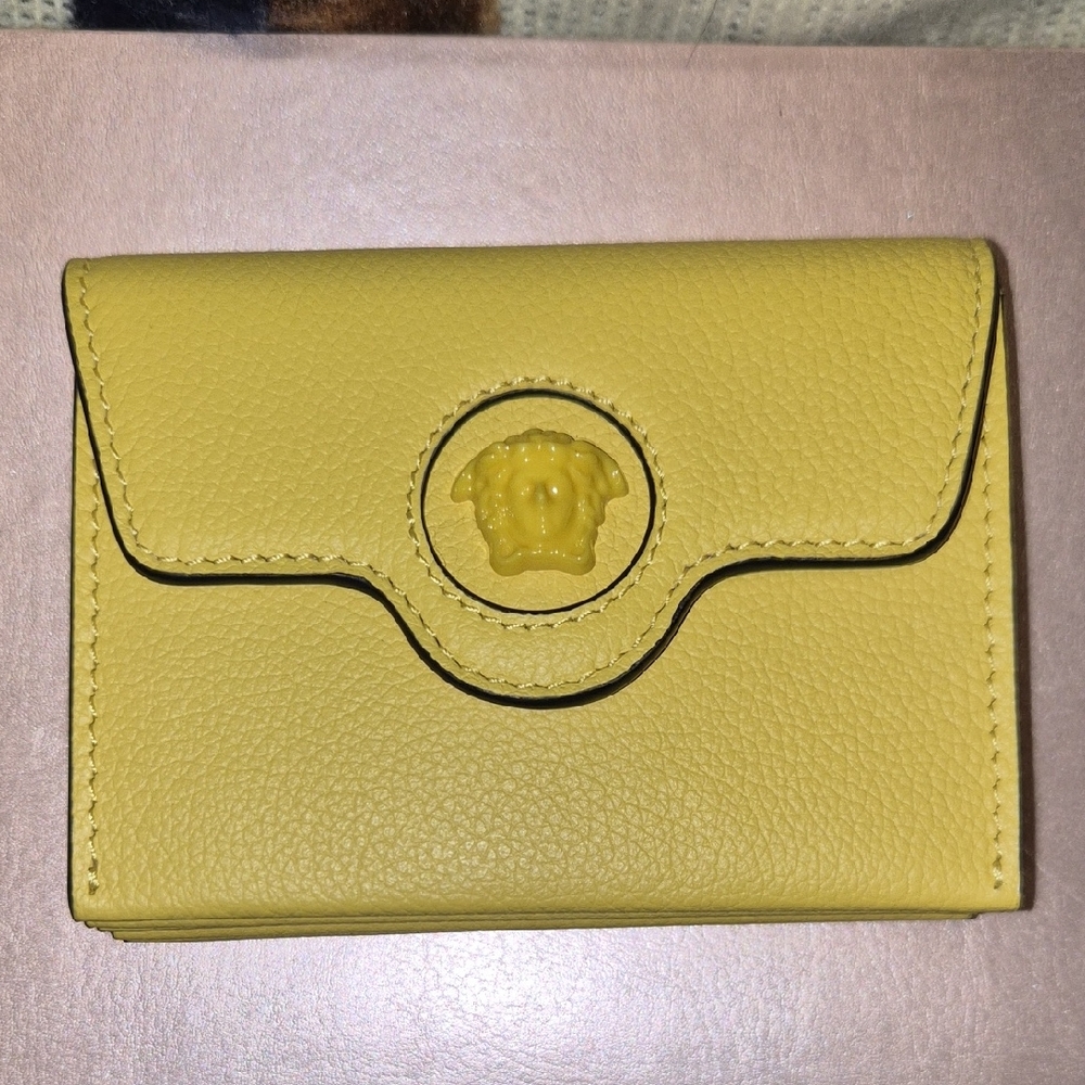 Versace Mustard Leather Wallet